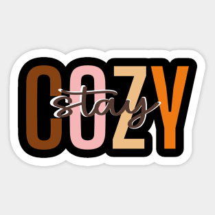 Cozy Stay For Halloween Season Sticker